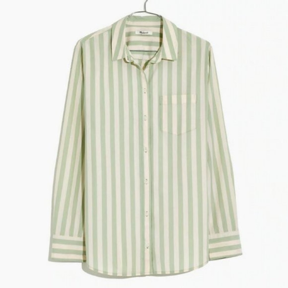 Madewell NWT Tunic Shirt in Sea Haze Stripe Small